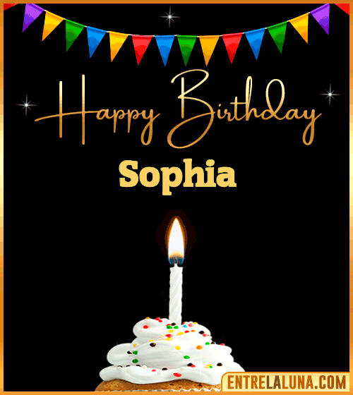 GiF Happy Birthday Sophia